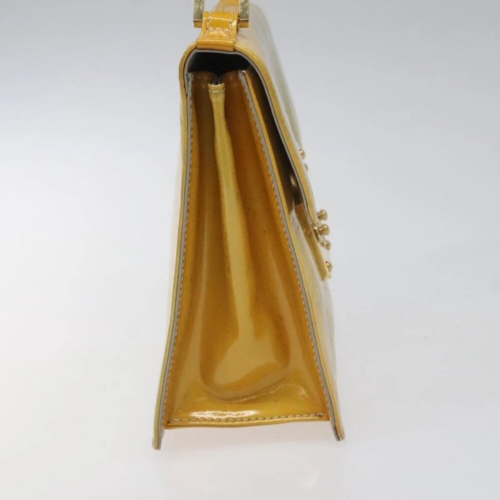 LOUIS VUITTON Monogram Vernis Spring Street Hand Bag Gris M91029 LV Auth 114335 - Picture 4 of 15